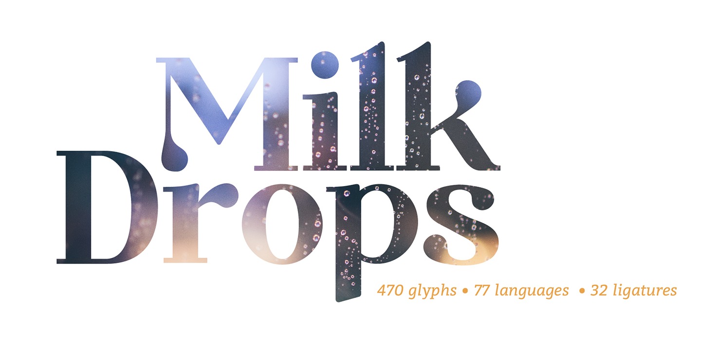 フォント Milk Drops